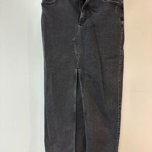 Express Charcoal Denim Skirt